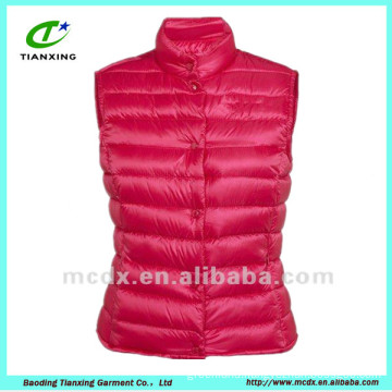 young ladies fashion pink color sleeveless waistcoat